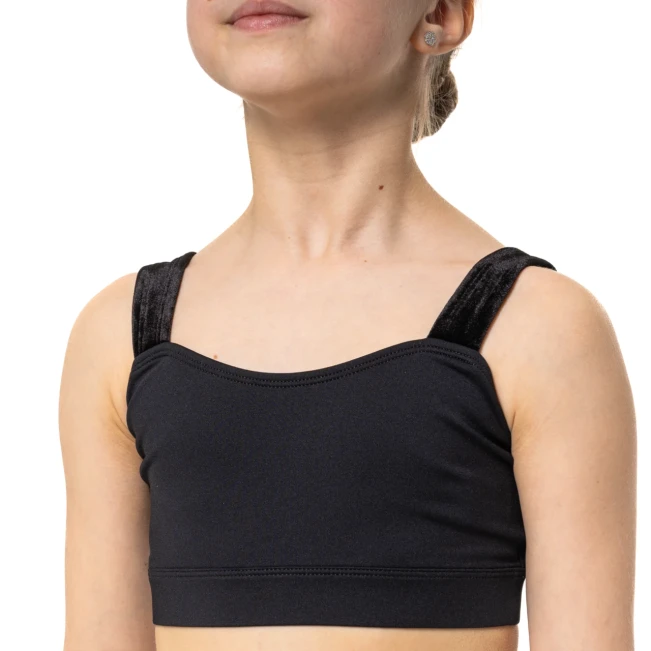 Capezio Catherine Top, Crop-Top für Mädchen - Schwarz Capezio Catherine Top, Crop-Top für Mädchen - Schwarz