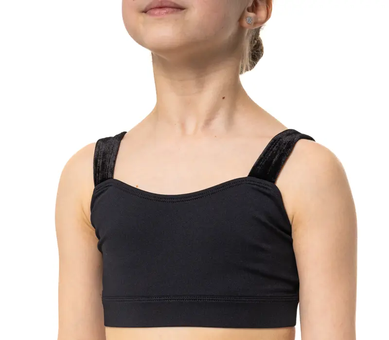 Capezio Catherine Top, Crop-Top für Mädchen - Schwarz