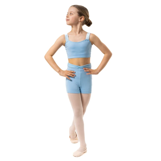 Capezio Catherine Top, Crop-Top für Mädchen - Hellblau Capezio