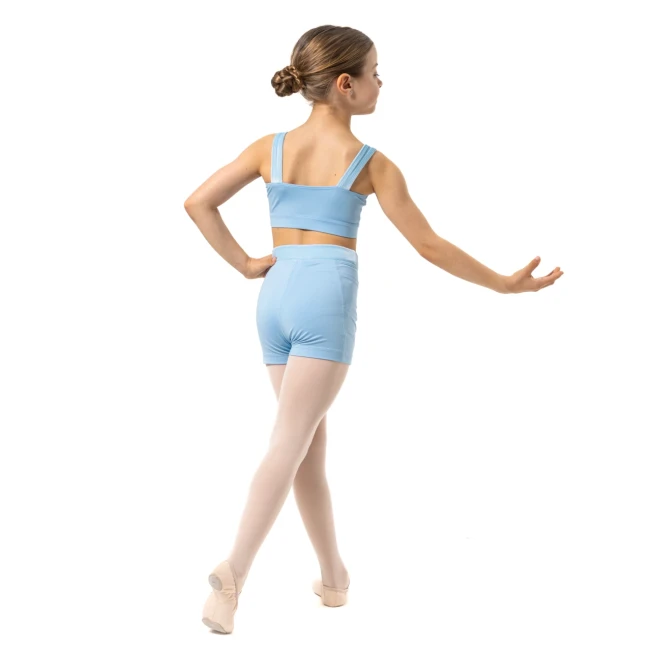 Capezio Catherine Top, Crop-Top für Mädchen - Hellblau Capezio