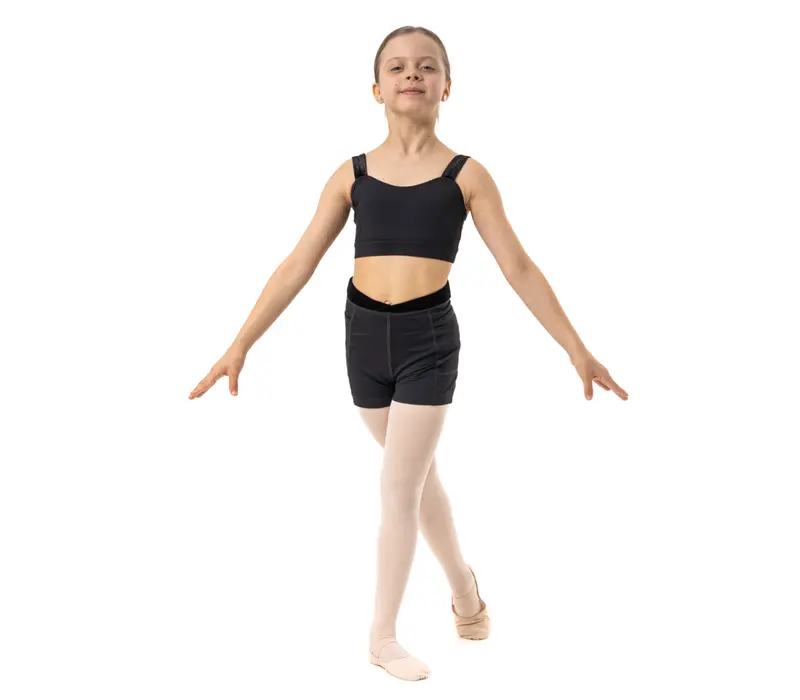 Capezio Catherine Top, Crop-Top für Mädchen - Schwarz