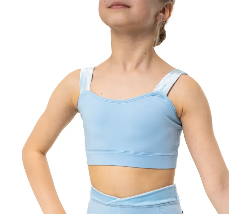 Capezio Catherine Top, Crop-Top für Mädchen - Hellblau Capezio