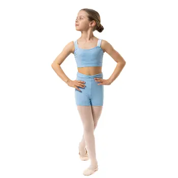 Capezio Charlotte Short, Mädchen-Shorts - Hellblau Capezio