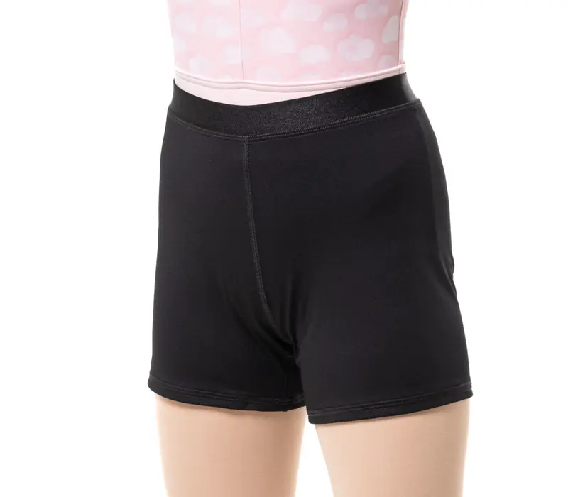 Capezio Cloud Nine Sunburst, Mädchen-Shorts - Schwarz