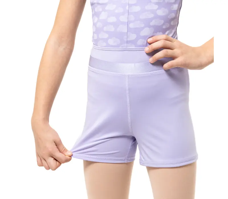 Capezio Cloud Nine Sunburst, Mädchen-Shorts - Violett Lavender Capezio