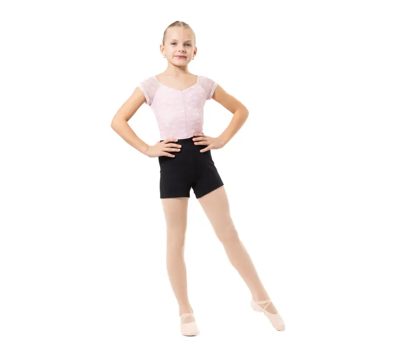 Capezio Cloud Nine Sunburst, Mädchen-Shorts - Schwarz
