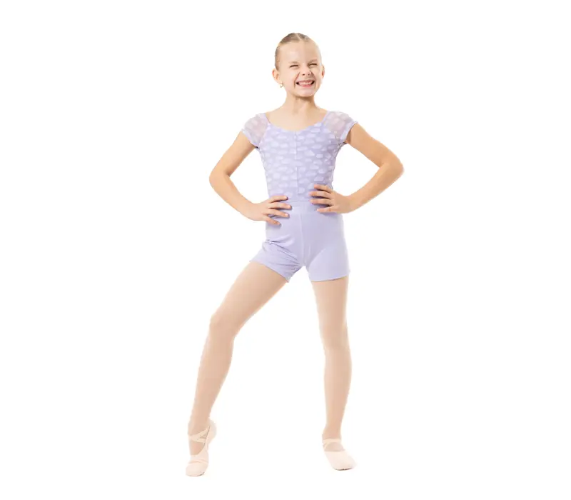 Capezio Cloud Nine Sunburst, Mädchen-Shorts - Violett Lavender Capezio