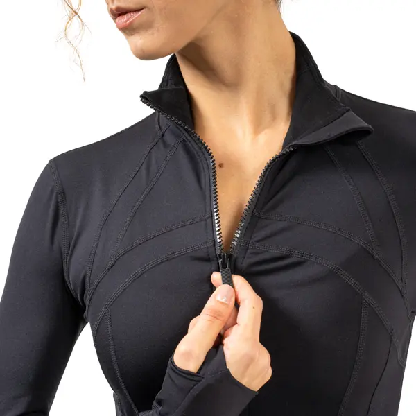Capezio, Damen-Sweatjacke mit Reißverschluss 