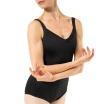 Capezio Dreamy Leotard, Damen-Trikot mit breiten Trägern - Schwarz Capezio Dreamy Leotard, Damen-Trikot mit breiten Trägern - Schwarz