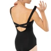 Capezio Dreamy Leotard, Damen-Trikot mit breiten Trägern - Schwarz Capezio Dreamy Leotard, Damen-Trikot mit breiten Trägern - Schwarz