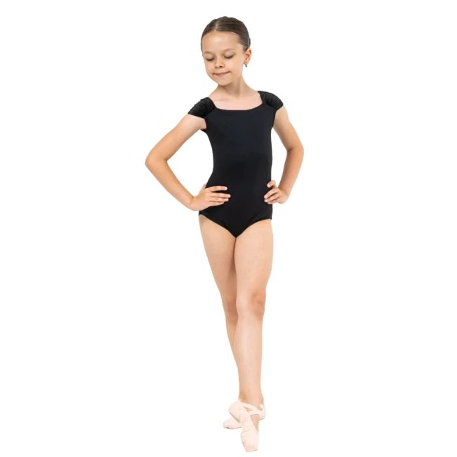Capezio Elizabeth Leotard, Trikot für Mädchen Capezio Elizabeth Trikot, Turnanzug für Mädchen - Schwarz