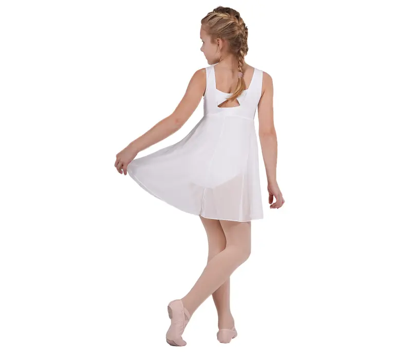 Capezio Empire Dress, Mädchen-Ballettkleid - Weiß