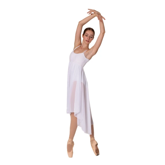 Capezio Empire Ballettkleid für Damen – Weiß Capezio Empire Ballettkleid für Damen – Weiß