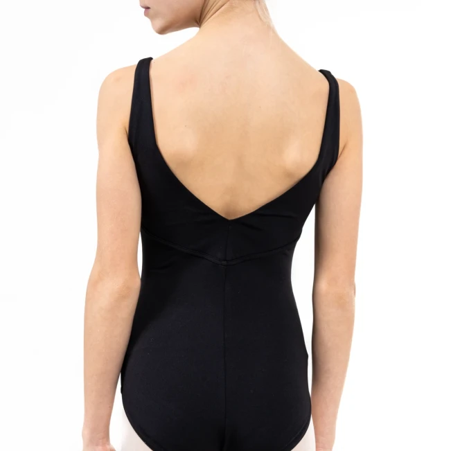 Capezio Cest La Vie Étoile Leotard, Mädchen-Trikot mit breiteren Trägern - Schwarz