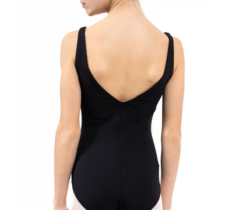 Capezio Cest La Vie Étoile Leotard, Mädchen-Trikot mit breiteren Trägern - Schwarz
