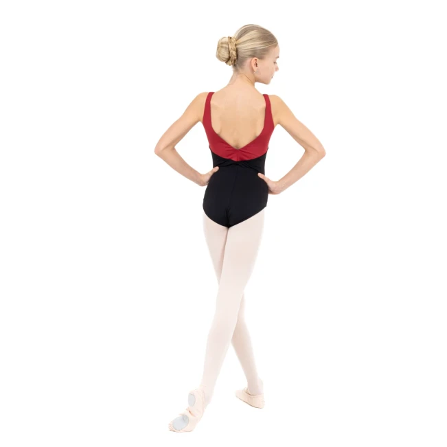 Capezio Cest La Vie Étoile Leotard, Mädchen-Trikot mit breiteren Trägern – Rot Scarlet Capezio