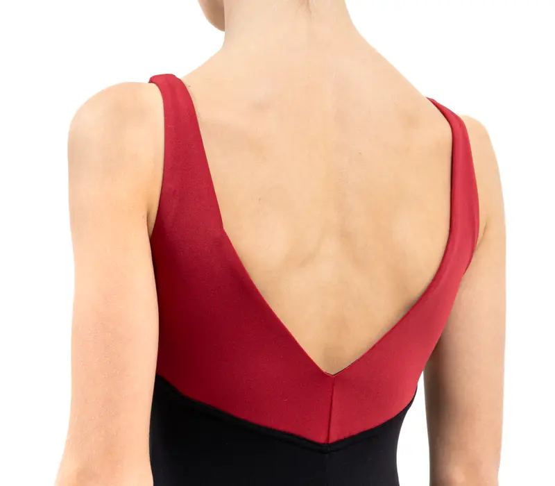 Capezio Cest La Vie Étoile Leotard, Mädchen-Trikot mit breiteren Trägern – Rot Scarlet Capezio