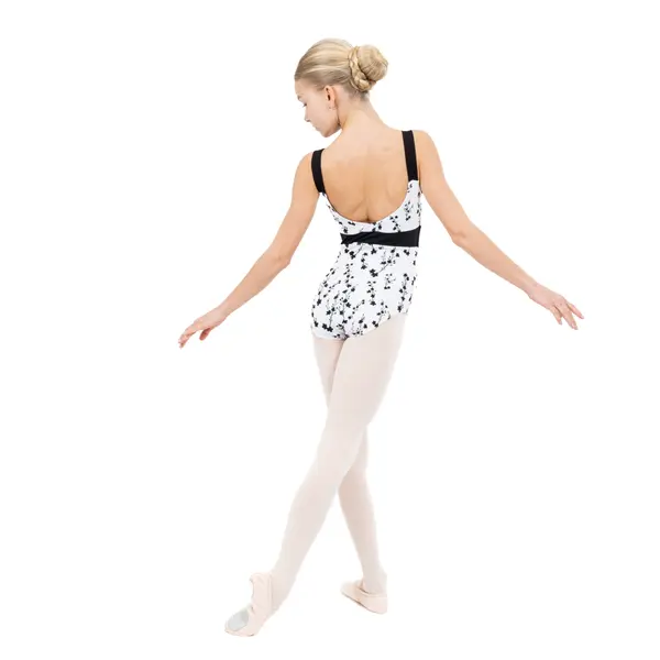 Capezio C'est La Vie Fleur, Mädchen-Turnanzug mit breiteren Trägern