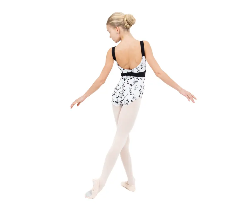 Capezio C'est La Vie Fleur, Mädchen-Trikot mit breiteren Trägern - Cascading Florals Capezio
