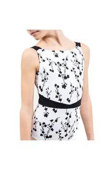 Capezio C'est La Vie Fleur, Mädchen-Turnanzug mit breiteren Trägern