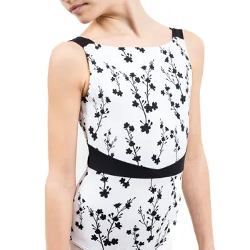 Capezio C'est La Vie Fleur, Mädchen-Turnanzug mit breiteren Trägern