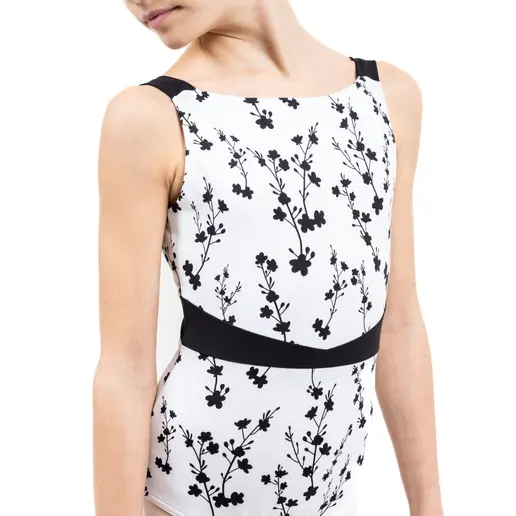 Capezio C'est La Vie Fleur, Mädchen-Turnanzug mit breiteren Trägern