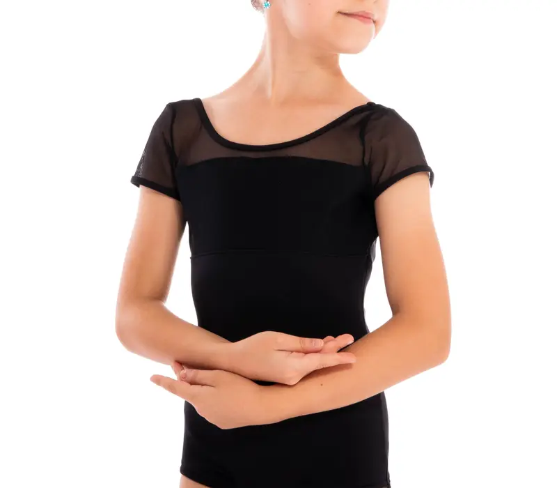 Capezio Galaxy, Kindertrikot mit kurzem Ärmel Capezio Galaxy, Kindertrikot mit kurzen Ärmeln – Schwarz