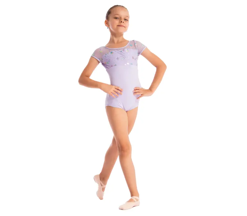 Capezio Galaxy, Kindertrikot mit kurzem Ärmel Capezio Galaxy, Kindertrikot mit kurzen Ärmeln - Violett - lavender