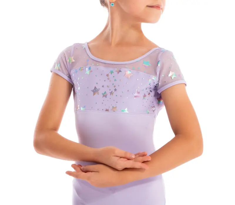 Capezio Galaxy, Kindertrikot mit kurzem Ärmel Capezio Galaxy, Kindertrikot mit kurzen Ärmeln - Violett - lavender