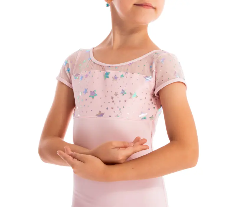 Capezio Galaxy, Kindertrikot mit kurzem Ärmel Capezio Galaxy, Kindertrikot mit kurzen Ärmeln - Rosa- Pink