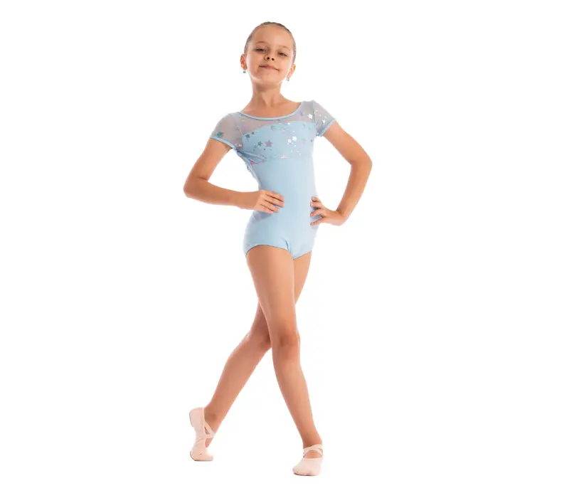 Capezio Galaxy, Kindertrikot mit kurzem Ärmel Capezio Galaxy, Kindertrikot mit kurzen Ärmeln – Hellblau Capezio