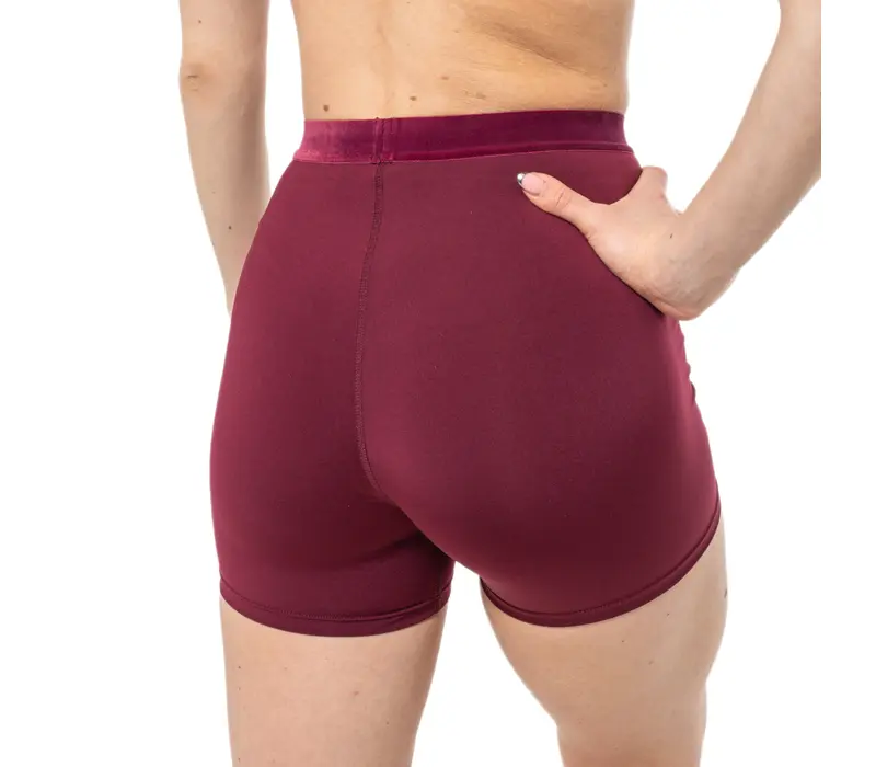Capezio Glamour Short, Damen-Shorts - Weinrote Windsor Wine Capezio