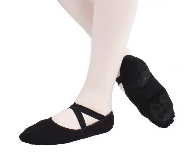 Capezio HANAMI, Kinder-Ballettschläppchen - Schwarz