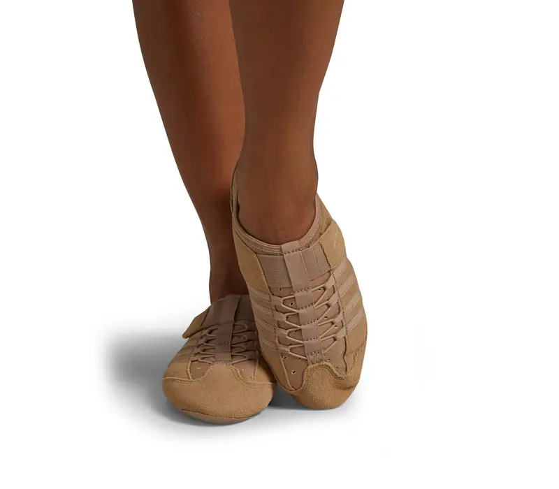 Capezio Jag PP15A, Jazzschuhe für Kinder – Braun Caramel Capezio