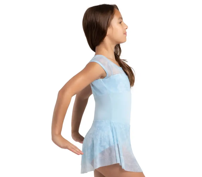 Capezio Opal, Mädchen-Trikot mit Röckchen – Hellblau Capezio