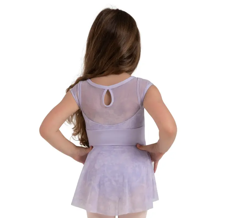 Capezio Opal, Mädchen-Trikot mit Röckchen - Violett - Lavender