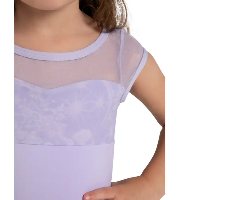 Capezio Opal, Mädchen-Trikot mit Röckchen - Violett - Lavender