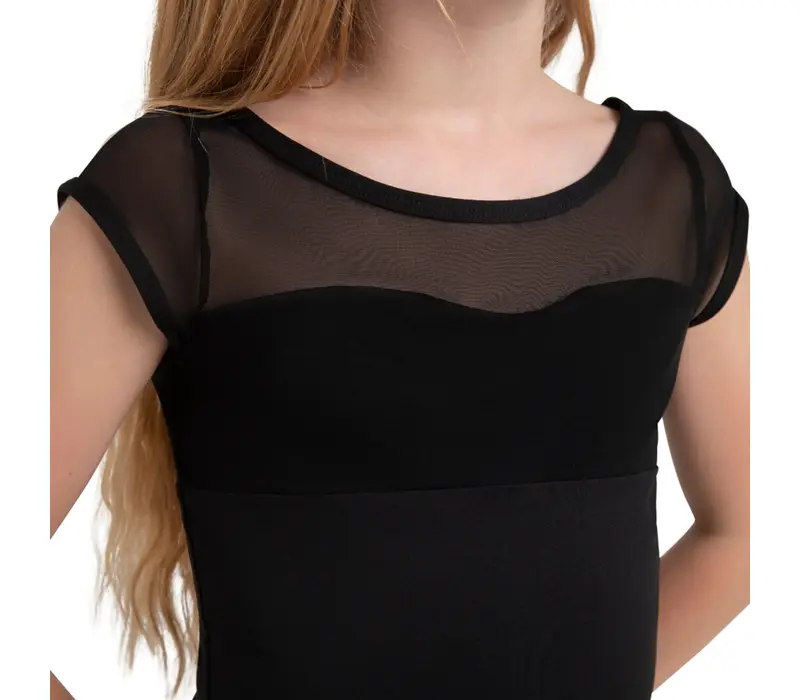 Capezio Opal, Mädchen-Trikot mit Röckchen - Schwarz