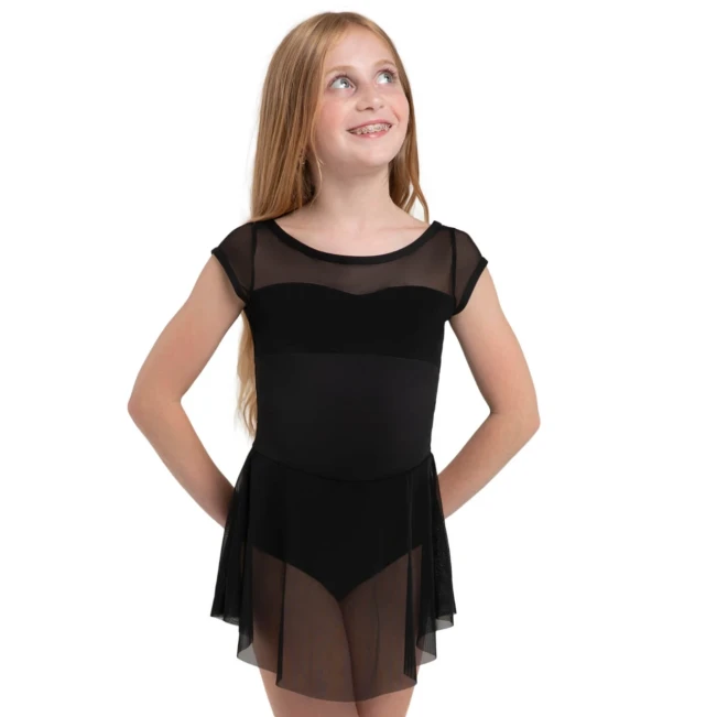 Capezio Opal, Mädchen-Trikot mit Röckchen Capezio Opal, Mädchen-Trikot mit Röckchen - Schwarz