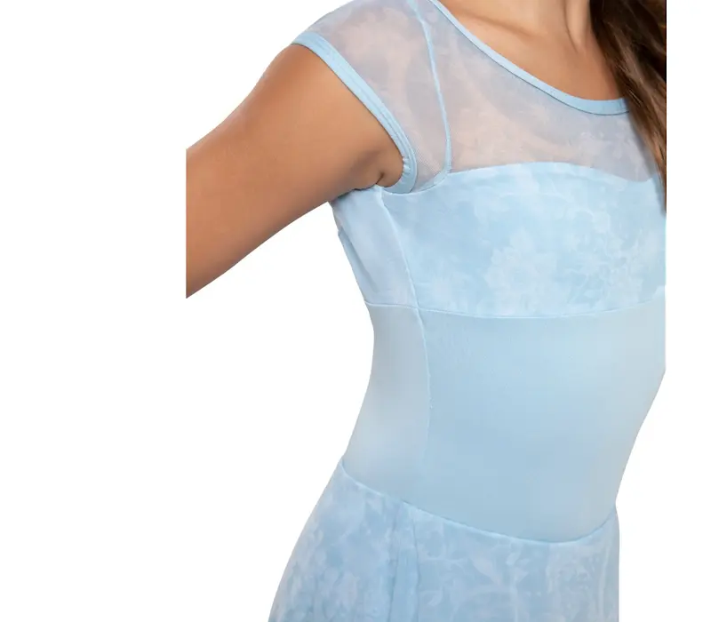 Capezio Opal, Mädchen-Trikot mit Röckchen – Hellblau Capezio