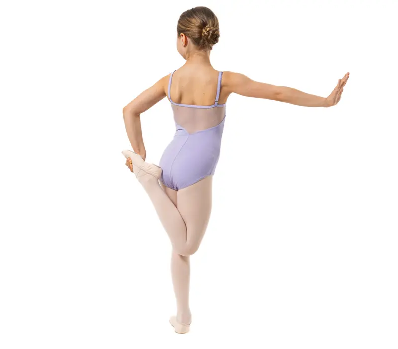 Capezio Lake Leotard, geblümter Mädchen-Trikot mit dünnen Trägern - Violett - lavender
