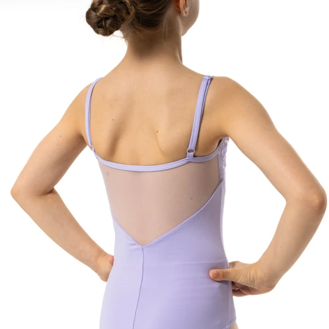 Capezio Lake Leotard, geblümtes Mädchen-Trikot mit dünnen Trägern Capezio Lake Leotard, geblümtes Mädchen-Trikot mit dünnen Trägern