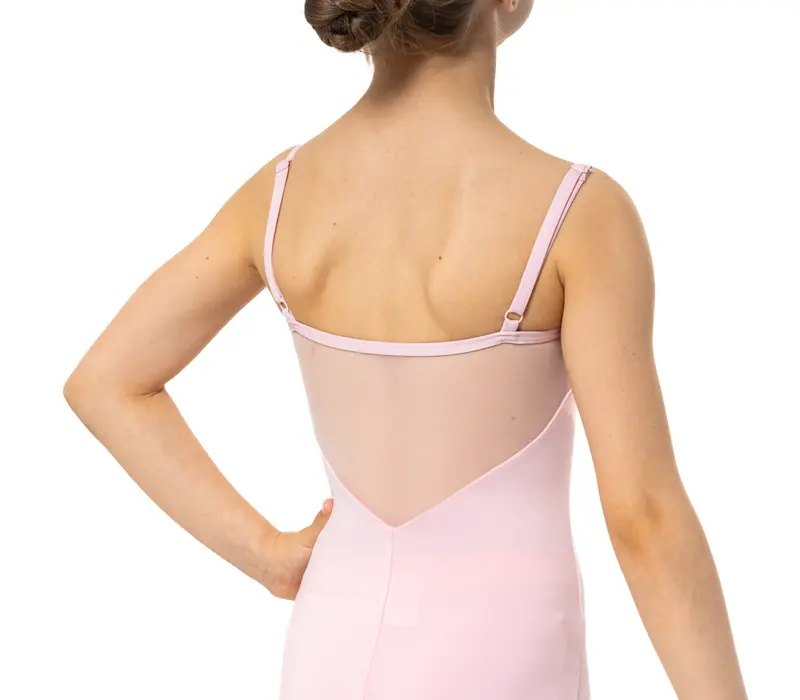 Capezio Lake Leotard, geblümter Mädchen-Trikot mit dünnen Trägern - Rosa Capezio