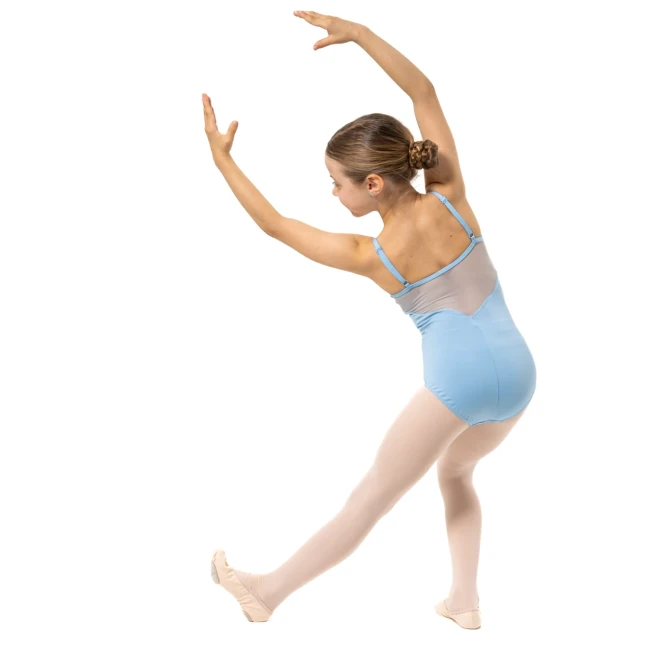 Capezio Lake Leotard, geblümtes Mädchen-Trikot mit dünnen Trägern Capezio Lake Leotard, geblümtes Mädchen-Trikot mit dünnen Trägern