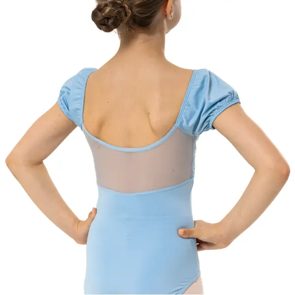 Capezio Lotus Leotard, geblümtes Mädchen-Trikot mit kurzem Ärmel