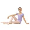 Capezio Lotus Leotard, geblümtes Mädchen-Trikot mit kurzem Ärmel