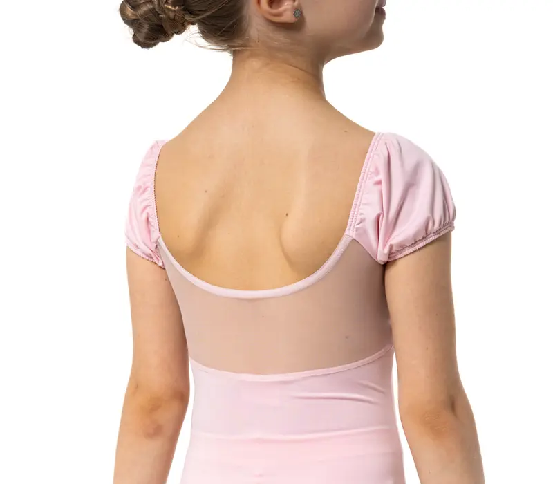Capezio Lotus Leotard, geblümtes Mädchen-Trikot mit kurzem Ärmel Capezio Lotus Trikot, geblümter Mädchen-Trikotanzug mit kurzem Ärmel – Pink Capezio