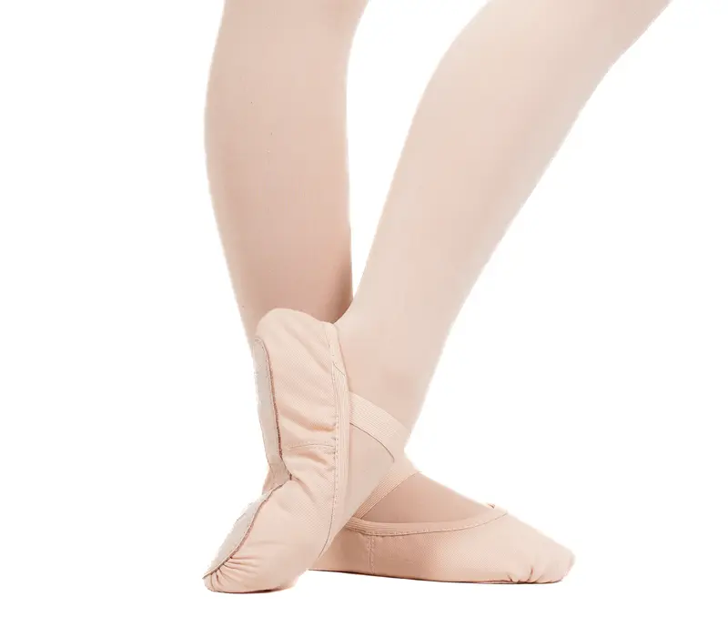 Capezio Luna, Kinder-Leder-Ballettschläppchen - Rosa Ballett Capezio