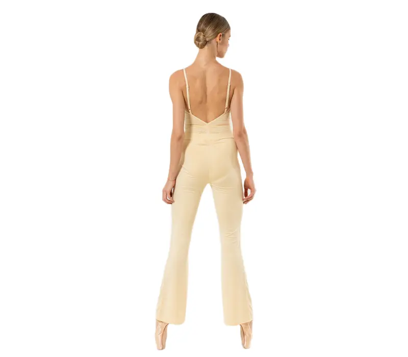Capezio Memory Flare Legging, Damenhose - Hellgelb - Butter Capezio