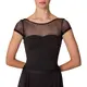 Capezio Meryl Mesh Yoke Short Sleeve, baletný dres Capezio Meryl Mesh Yoke Short Sleeve, baletný dres